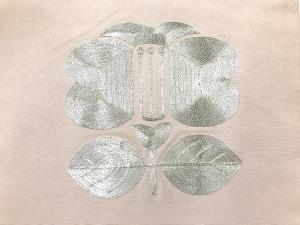 アンティーク　遠州椿模様刺繍名古屋帯